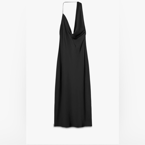 Zara halter asymmetrical midi dress - Picture 3 of 4